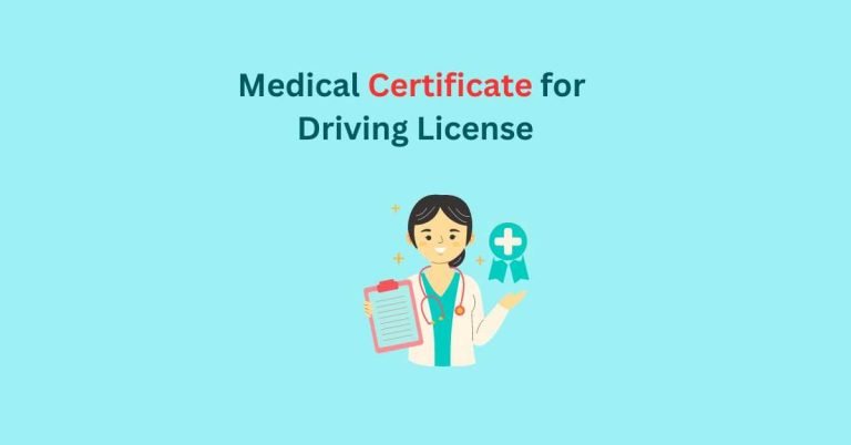 medical certificate for driving licence