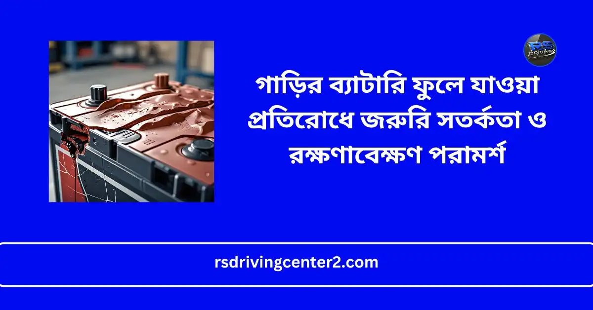 গাড়ির ব্যাটারি ফুলে যাওয়া প্রতিরোধে জরুরি সতর্কতা ও রক্ষণাবেক্ষণ পরামর্শ | Best Guide 2025 2 গাড়ির ব্যাটারি ফুলে যাওয়া প্রতিরোধে জরুরি সতর্কতা ও রক্ষণাবেক্ষণ পরামর্শ